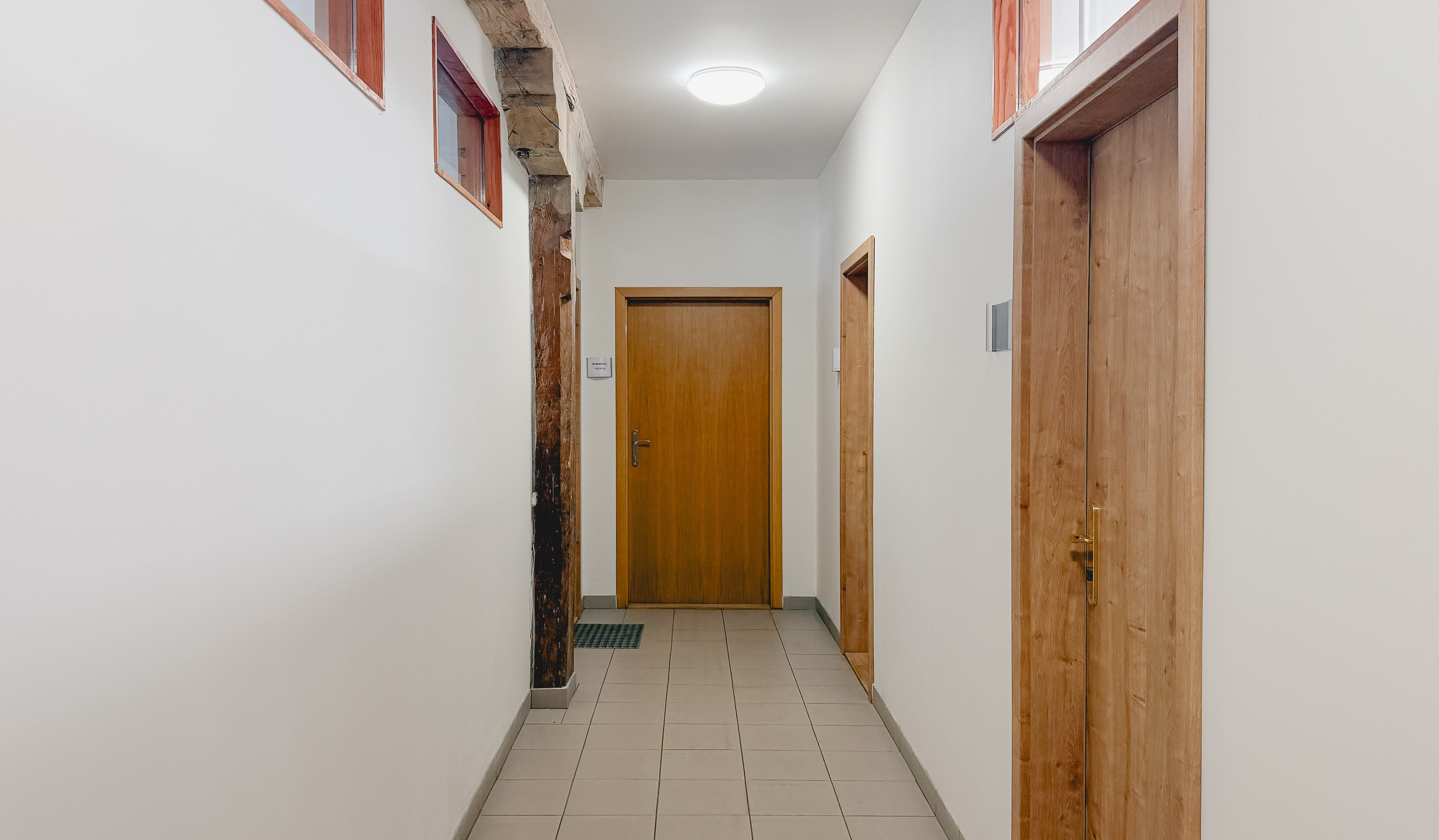 Chodba a společné zázemí kancelářských prostor Mlýnská 4