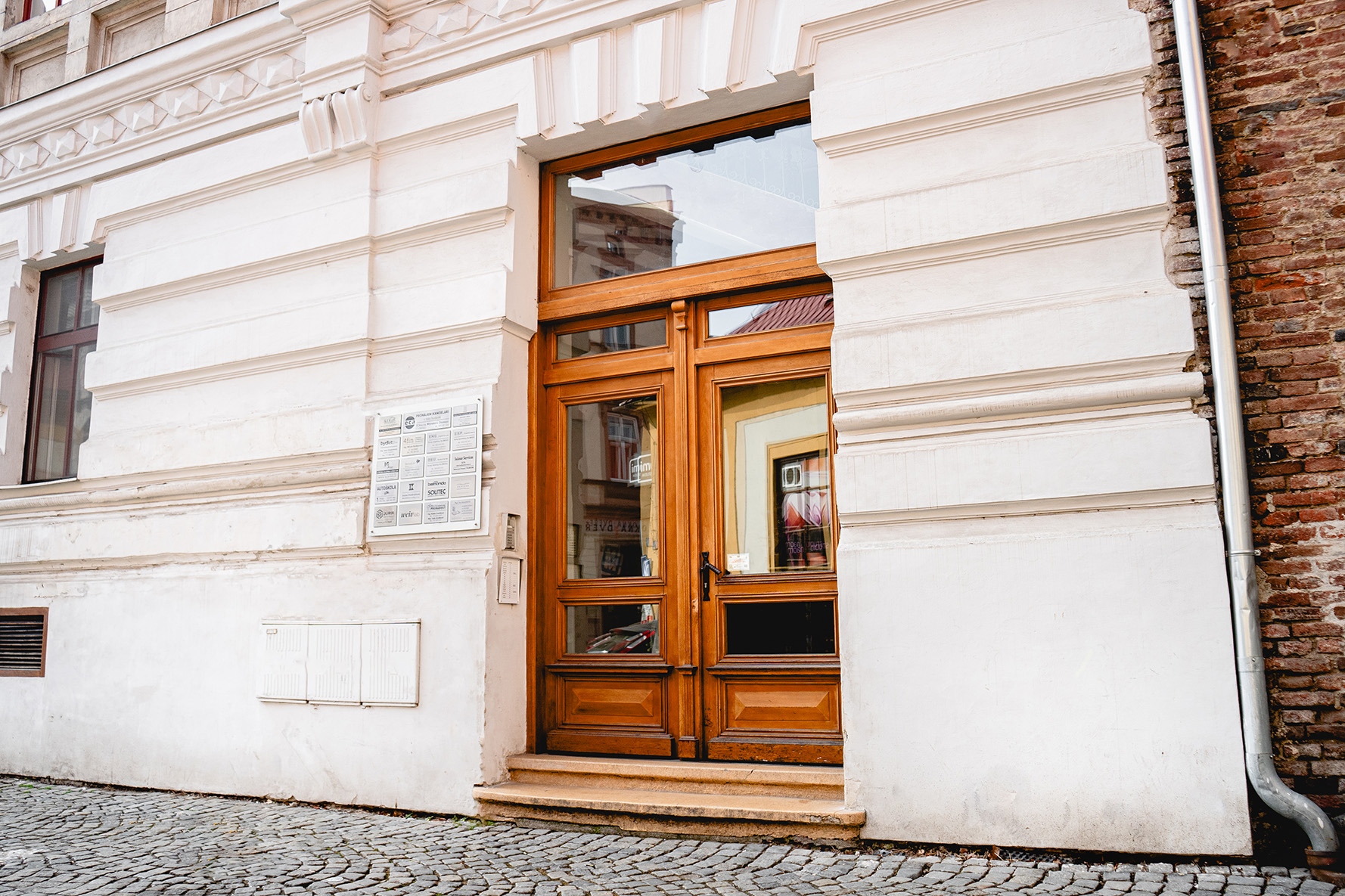 Vstup do budovy Mlýnská 4 v centru Olomouce